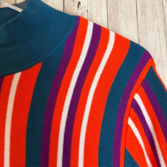 Victor Glemaud for Target Multicolor Striped Funnel Neck Sweater Large - Picture 7 of 10
